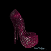 Sparkling Sequins PUMPS2 BELLEZA MERLOT~wear to unpack