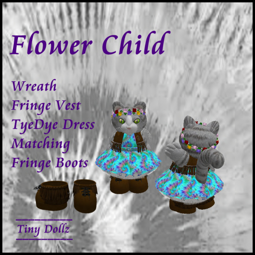 TINY FLOWER CHILD AQUAPURKLE BOXED
