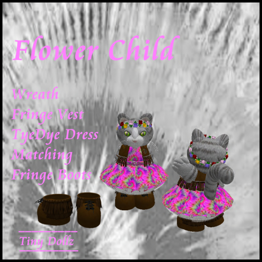 TINY FLOWER CHILD PINK BOXED