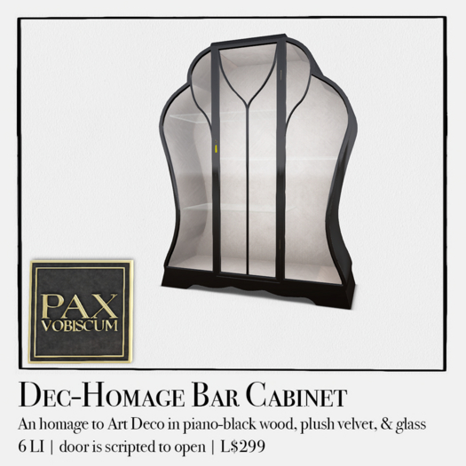 Pax Dec-Homage Bar Cabinet