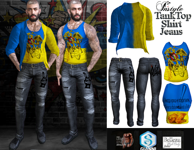 Sale 50%InStyle-Set  *No war*-Shirt&TankTop&Pants - PROMO