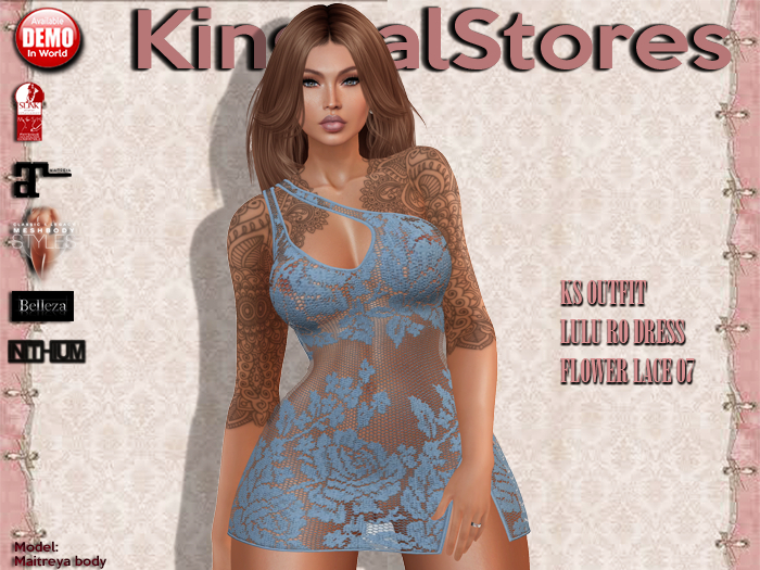 KS OUTFIT LULU RO DRESS FLOWER LACE 07