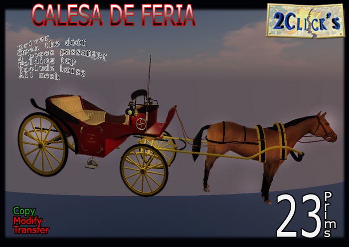 VT CALESA DE FERIA ROJA