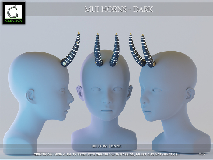 Mui Horns - Dark by CREATiCA