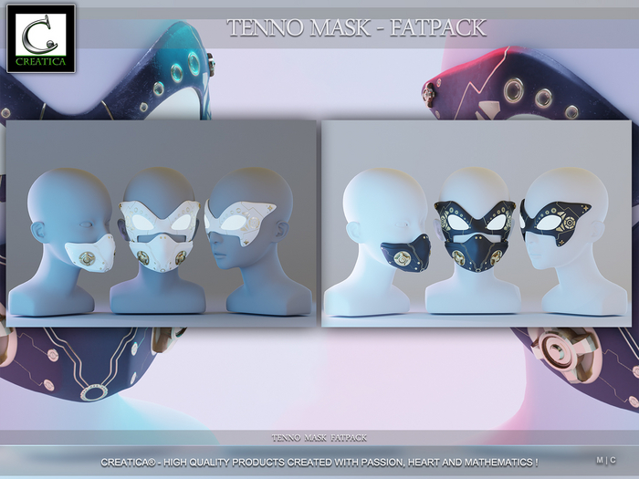 Tenno Mask FATPACK by CREATiCA