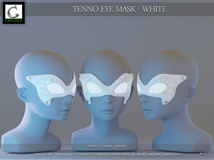 Tenno Eye Mask White by CREATiCA