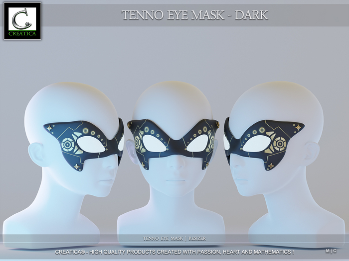 Tenno Eye Mask Dark by CREATiCA