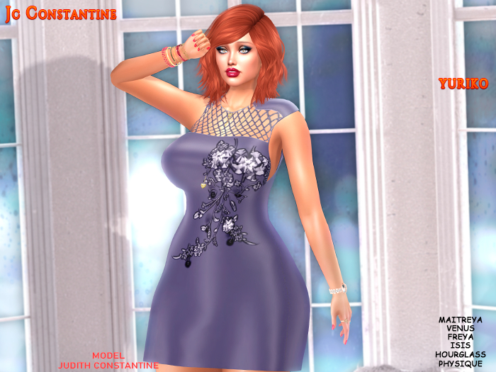 [JC CONSTANTINE] Yuriko Blue Dress