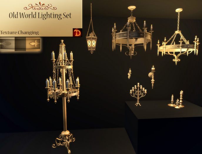 ^TD^Old World Lighting Set