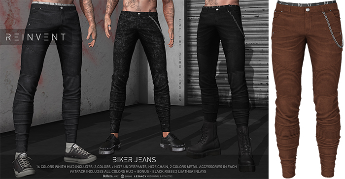 REINVENT I Biker Jeans I Rust