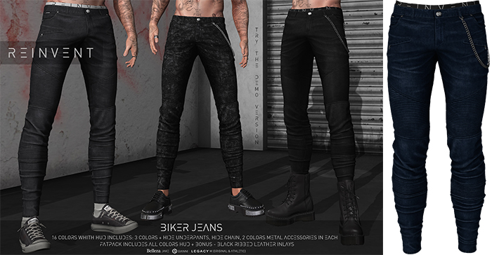 REINVENT I Biker Jeans I Night