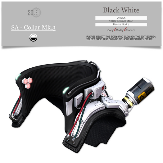 :::SOLE::: SA - Collar Mk.3 (Black White)