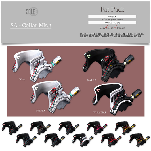 :::SOLE::: SA - Collar Mk.3 (Fat Pack)