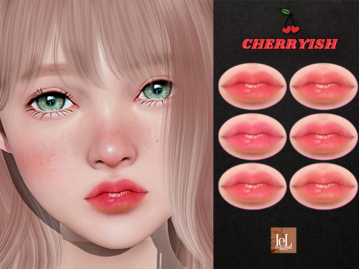 ::CHERRYISH:: LeLUTKA Lips Applier - Rira Lips [Set-A]