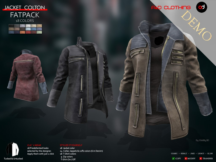 A&D Clothing - Jacket -Colton-  DEMOs