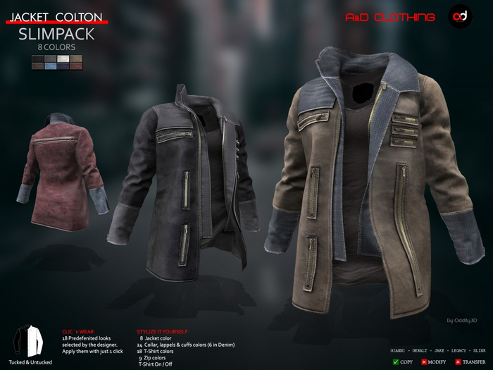 A&D Clothing - Jacket -Colton-  SlimPack