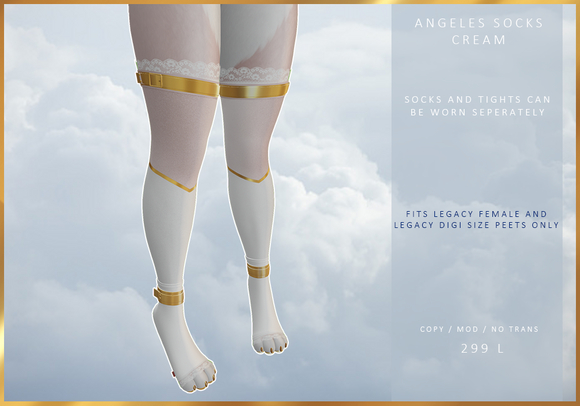 [MODZ] ANGELES SOCKS - CREAM - LEGACY ONLY (ADD ME)