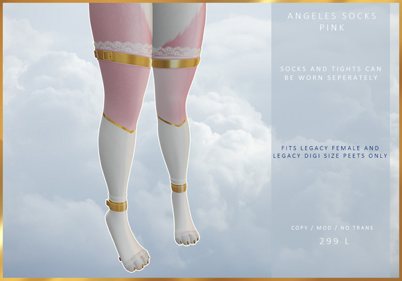 [MODZ] ANGELES SOCKS - PINK - LEGACY ONLY (ADD ME)