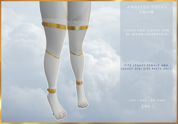 [MODZ] ANGELES SOCKS - SNOW - LEGACY ONLY (ADD ME)