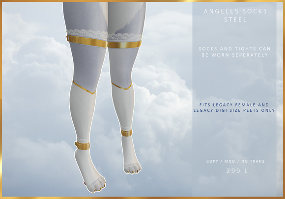 [MODZ] ANGELES SOCKS - STEEL -  LEGACY ONLY (ADD ME)