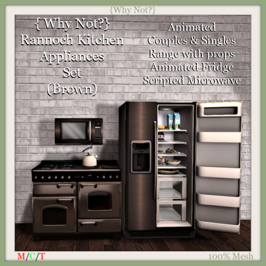 { Why Not?} Rannoch Kitchen Appliances (Brown)-Boxed