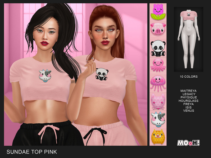 MOoH! Demo Sundae top pink (Add)