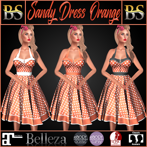 BS-Sandy Dress Orange
