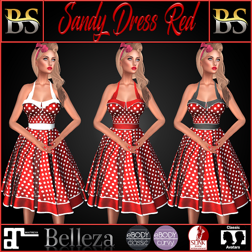 BS-Sandy Dress Red