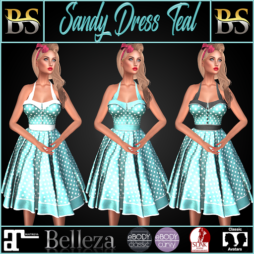 BS-Sandy Dress Teal