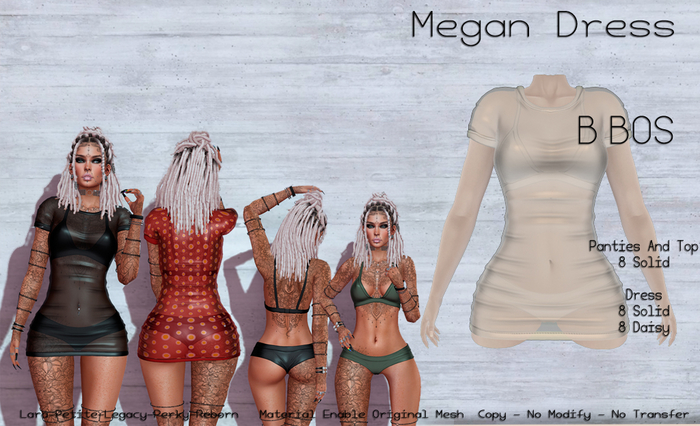 B BOS - Megan Dress - White (Add me)