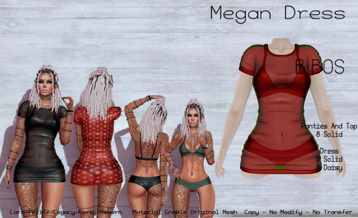 B BOS - Megan Dress - Red (Add me)