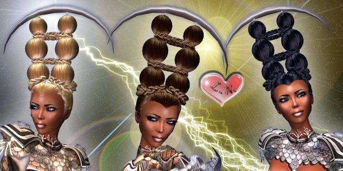 !!! L+N Signature !!! Lady Warrior Hair