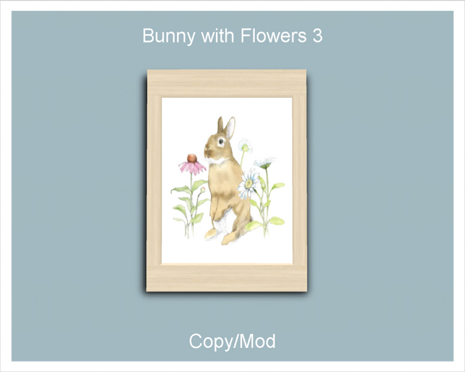 *CC* Bunny with Flowers 3 