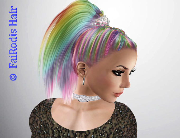 FaiRodis Beatrice hair rainbow WITH DECORATION  PACK