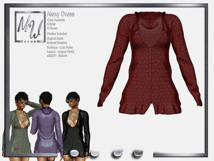 MW - Alexy Dress - Flower Red (Add me)
