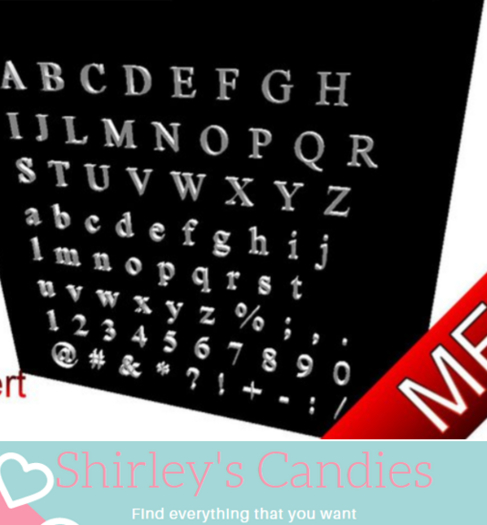 Second Life Rae Letters Second Life Marketplace - Time New Roman Letters