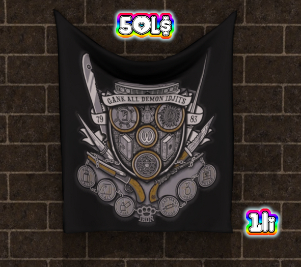 Gank All Demons  - Wall Hanging 1li