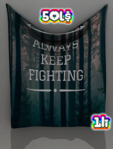 Keep Fighting Wall hanging