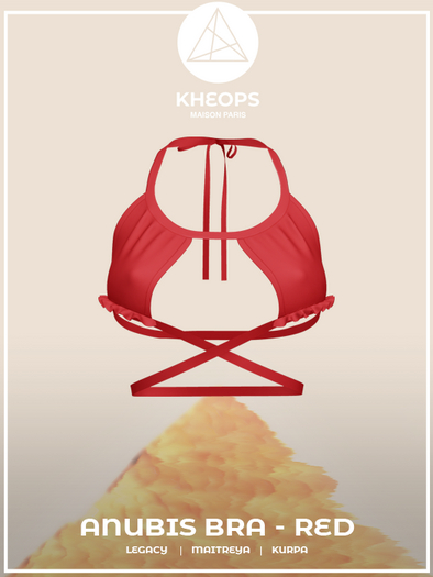Kheops /\ - Anubis Bra - Red
