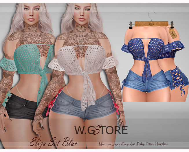 W.G STORE - Eliza Set BLUE