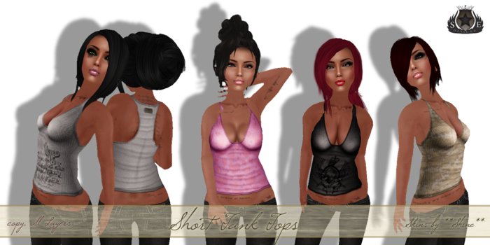 [SE*Designz] Short Tank Tops - Fatpack