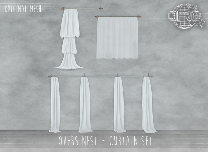 -DRD- Lovers Nest - Curtain Set