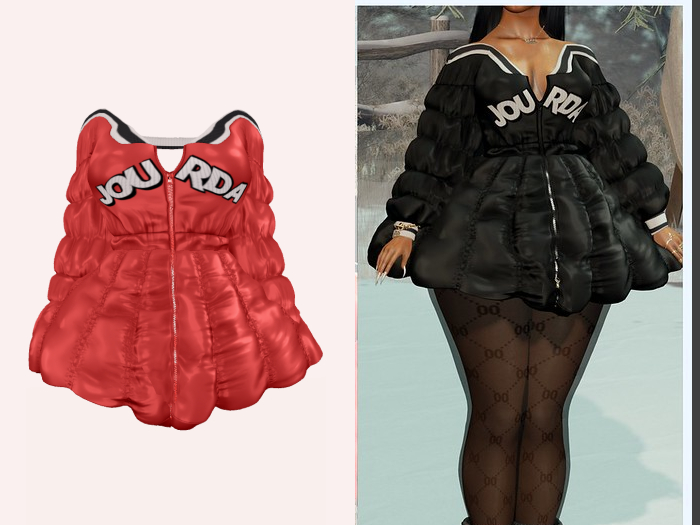 Jourda x Bubble Coat Red