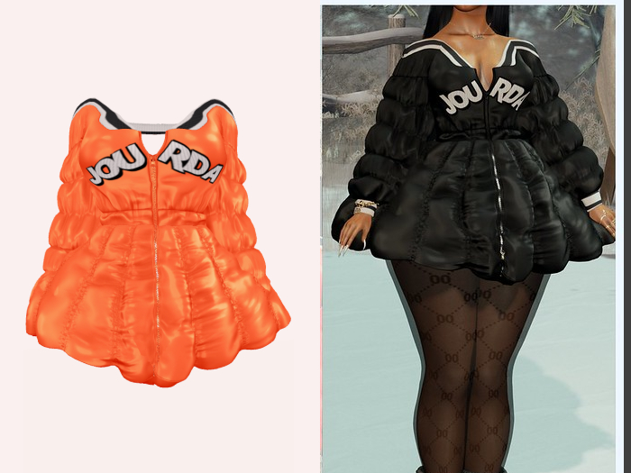 Jourda x Bubble Coat Orange