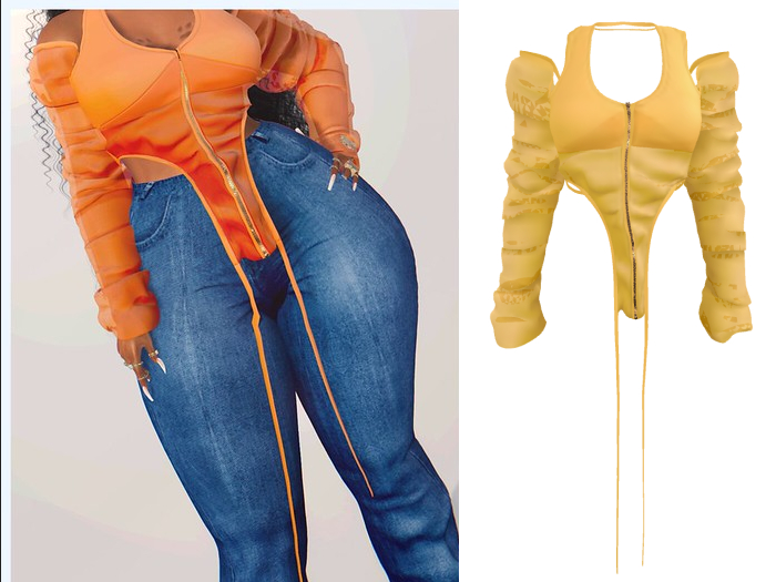 Jourda x SONYA Stacked Halter Yellow