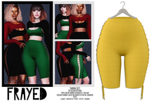 Frayed - Thora Shorts - Yellow