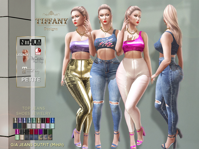 ::TD:: GIA Jeans Outfit {Mesh}