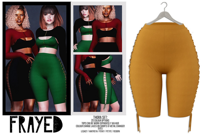 Frayed - Thora Shorts - Mustard