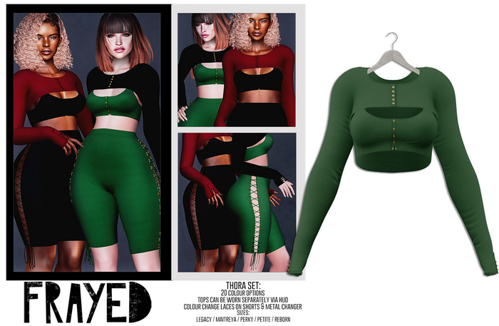 Frayed - Thora Tops - Green
