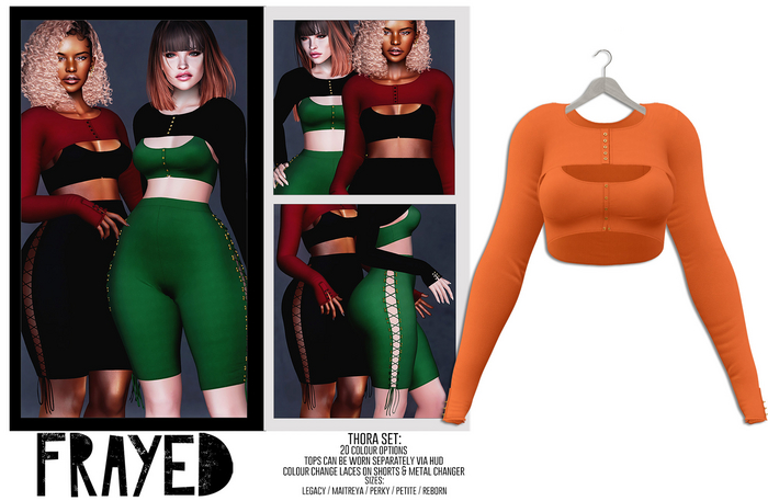 Frayed - Thora Tops - Orange